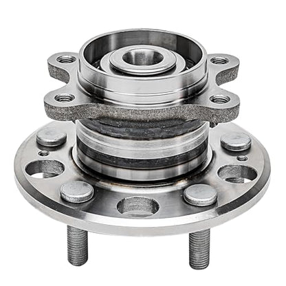 Detroit Axle - 512410 Both Driver and Passenger Side Rear Wheel Bearing and Hub Assembly Replacement for 2008 2009 2010 Hyundai Elantra [Non-ABS Models] - style: 512410 x2/Pair