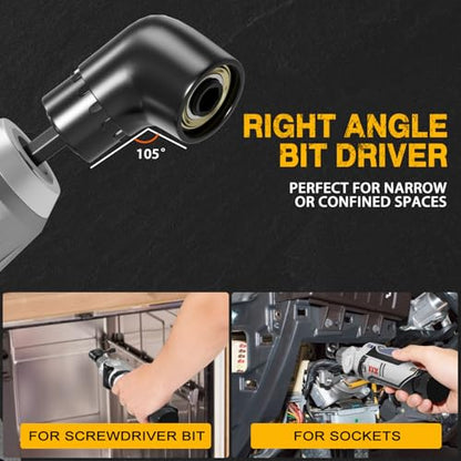 XOOL 86-Piece Magnetic Impact Nut Driver Set, Metric & SAE, with Socket Adapters, Universal Joint, Flexible Shaft, Wing Nut Driver, Power Bits & Quick-Release Extension