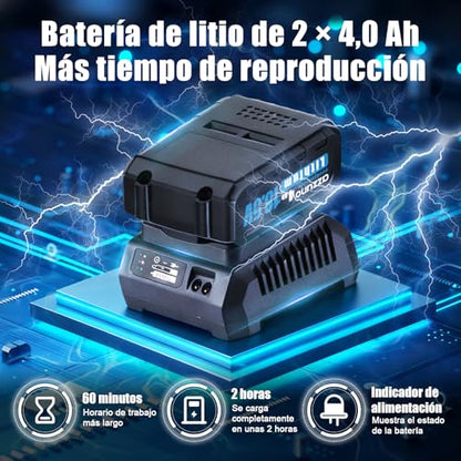 AZZUNO Electric Impact Wrench 737 Ft-lbs(1000N.m) 1/2'' Brushless Cordless Impact Driver with Fast Charger and 2x4.0Ah Battery Powered Impact Wrench Charger & 4 CR-V Sockets for Home Car Truck Tires - style: Max 737 Ft-lbs (1000N.m)