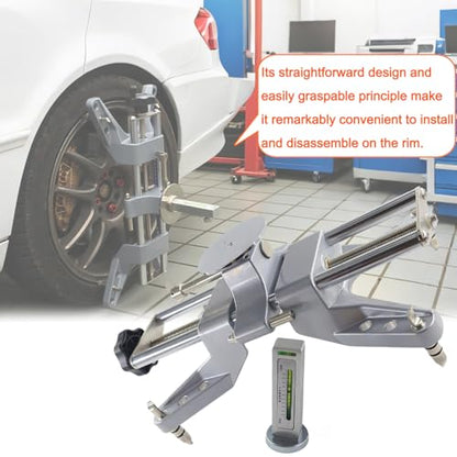 Wheel Clamp & Magnetic Adapter Fits 11-25 Inch Rims, Wheel Alignment Tool Kit for Precisely Measure and Adjust The Camber and Caster Angles
