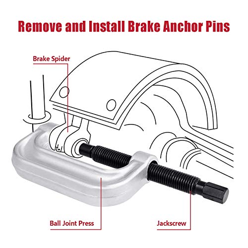 4 in 1 Ball Joint Service Tool Kit 2WD & 4WD Remover Installer with 4-Wheel Drive Adapters