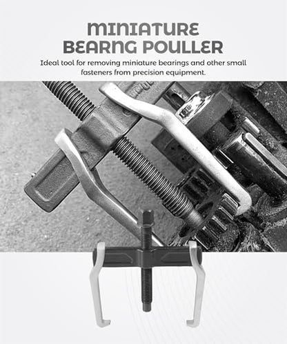 2-Jaw Gear Puller,Car Accessories 4'' Adjustable Bearing Puller Gears,Automotive Tools for External Internal Pulling,Internal External for Removal of Pulleys Flywheels Bearings & Gears