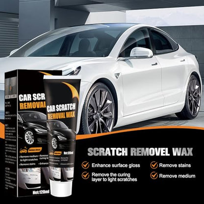 2Pcs Car Scratch Remover Wax, Professional Scratch Remover for Vehicles,Car Scratch Repair Paste with Wipe Sponge,Car Scratch Repair Paste for Deep Scratches with Wipe and Sponge