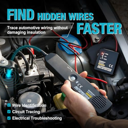 allsun EM415Pro Automotive Circuit Tracer, DC 6-42V Wire Tracker Tool | Trace hidden wires, breaks and shorts with audio signals, flexible probe and sensitivity control for vehicle testing
