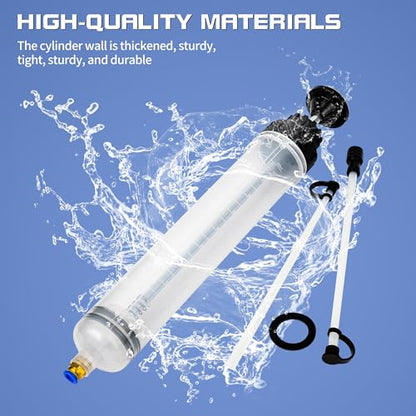 500CC/Oil Extractor/Oil Syringe,Syringe Style Manual Automotive Pump,Gear Oil, and Brake Fluid Extractor