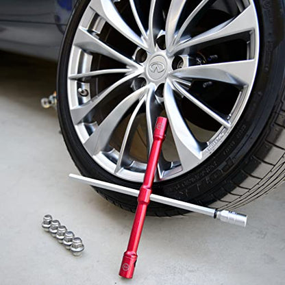 GTE TOOLS - LugStrong 26" Universal Compact Lug Wrench Set, Super-Strong Tire Iron & Lug Nut Remover - 2x more torque! Never Get Stuck on the road again! 3-PACK - color: 3-pack