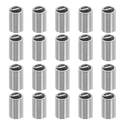 PATIKIL Wire Thread Inserts 1/4-28 UNF 3D 19.2mm, 20Pcs 304 Stainless Steel Helical Coiled Wire Screw Threaded Sleeve Sheath for Mechanical Equipment Automotive Repairs - size: 1/4-28 UNF, 19.2mm
