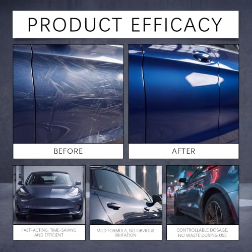 Nanopolix Scratch Remover for Car, 2-Pack Scratch Repair Kit for Automotive Paint, Clear Coat Scratch Remover Compound, Easy DIY Car Scratch Repair with Sponge & Cloth