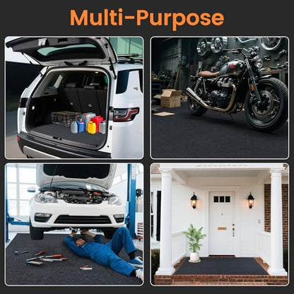 Heavy Duty Oil Spill Mat, 5' x 6', Premium Absorbent Oil Pad, Garage Floor Mat for Under Car, Protects Garage Floor from Spills, Drips, Splashes and Stains,Waterproof Backing Absorbent Pad - size: 5' x 6'