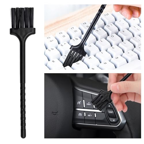 5PCS Car Detailing Brushes Duster Kit, Soft Cleaning Set Includes Dashboard Crevice Brushes Air Vent Duster, Auto Interior Dusting Brush Kit for Air Vent Dashboard Panel