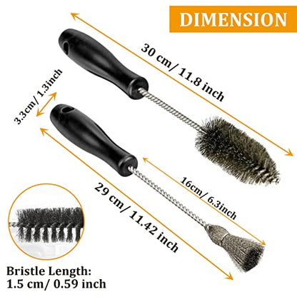 Diesel Injector Sleeve Cup Seat Cleaning Bore Brush Kit Compatible with Ford Powerstroke Caterpillar Navistar Maxxforce