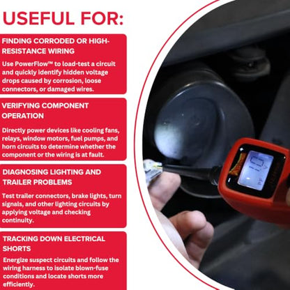 Power Probe 3 Circuit Tester with PowerFlow™ Load Testing (PP3PFRED)