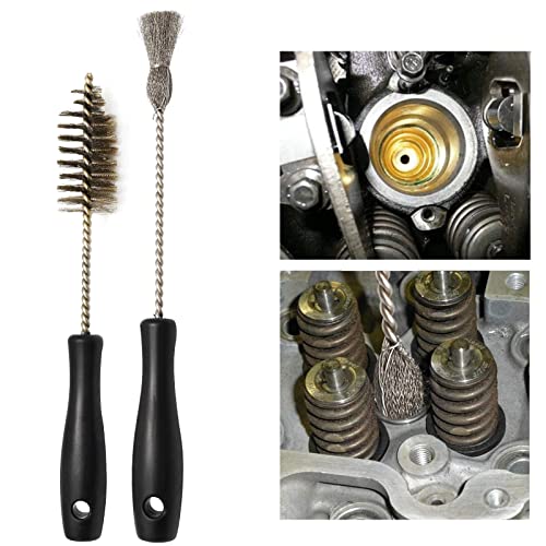 Injector Bore Cleaner Seat Cleaning Brush Kit Diesel Injector Sleeve Cup Seat Compatible with 7.3L 6.0L 6.4L 6.7L 1994-2018, 3126 C7 C9, Replace AP0084 AP0085 3252