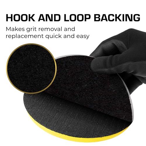 Glass Polishing Pad Discs for Use with Cerium Oxide 5 Pack | 3", 5" and 6" | Remove Scratches and Scuffs in Windshields, Windows, Table Tops and More (5") - size: 5"