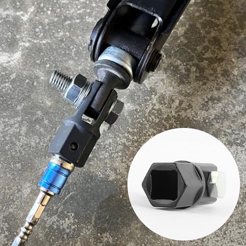 1/2" Scissor Jack Adapter,Scissor Jack Drill Adapter Fit 1/2" Impact Drill and 13/16" Lug Wrench to Lift Car Scissor Jack Height,Professional Car Accessories Scissor Lift Jacks Part