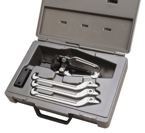 OTC 1182 Lock-On Jaw-Type Puller Set - Use for Both Internal and External Pulling Jobs; Includes 2-Way and 3-Way Puller Heads, Three Long-Reach Jaws, Three Short-Reach Jaws, and Storage Case