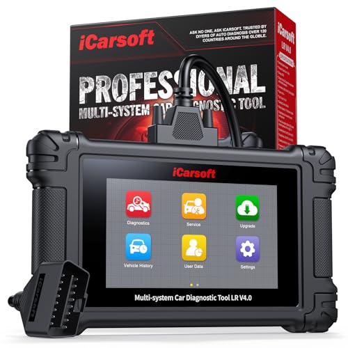 iCarsoft LR V4.0 Bidirectional Diagnostic Tool for Most Land Rover and Jaguar Up to 38 Resets Services Free 2 Further Vehicle Groups Lifetime Free Update Full System Scanner Live Data AutoVIN CAN FD