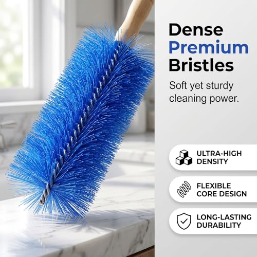 Fan Cleaning Brush, 2026 New Bendable Microfiber Head Dusting Brushes, Reusable Fan Cleaner Brush Dust Remover for Electric Fans, Air Conditioning, Car Vents and Blind - color: Mixed,2pcs, size: 43cm
