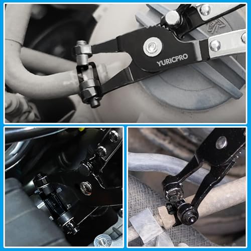 130Pcs 6-25mm Spring Band Hose Clamps With Hose Clamp Plier Assortment Kit，Constant Tension Radiator Hose Clamps，for Fuel Lines, Silicone, Vacuum Hoses，Water Pipe