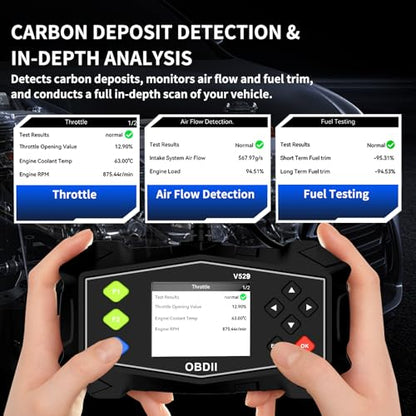 OBD2 Scanner Diagnostic Tool, Professional Mechanic Diagnostic Vehicle Code Reader for Check Engine Light, OBD 2 Scanner for Car Since 1996
