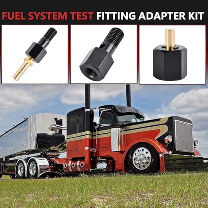 Fuel System Test Fitting Adapter Kit Compatible with Cummins Diesel 9011 9012 9013 9014 5.9L