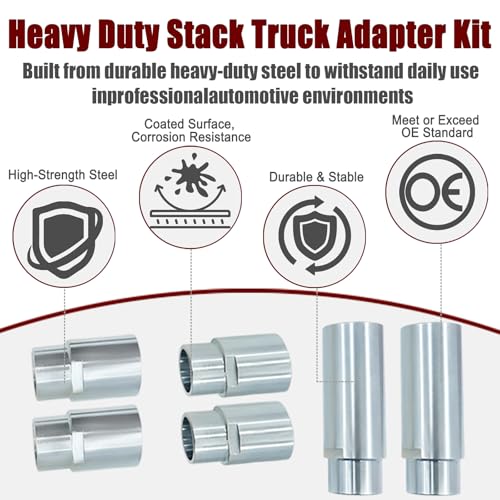 10315 Stack Truck Adapter Kit for Challenger Lifts CL10 E10 VS10 | Four 3" & Two 6" Stack Adapters with Organizer for Challenger Two Post Automotive Lifts (2-3/8" 60mm pin dia.)