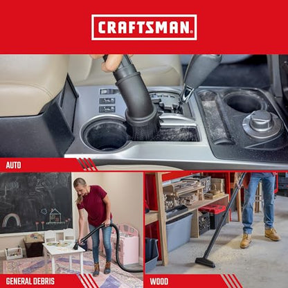 CRAFTSMAN CMXZVBE38768 10-14 Gal. Wet Dry Shop Vacuum Dust Collection Bags | For General Debris, Fits Most 10 to 14 Gallon Shop Vacuums, Collects Dry Only Debris, Reduces Cleanup Time, 3-Pack - style: 10-14 Gallon General Purpose