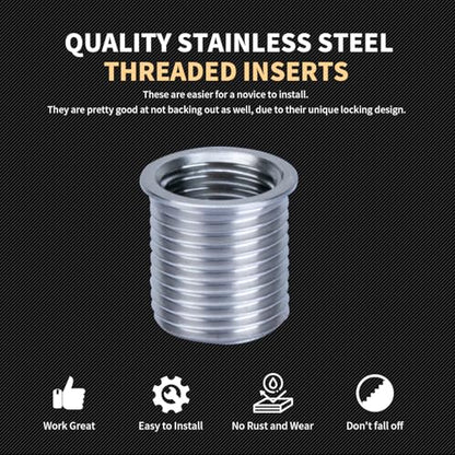M14X1.5 Thread Repair Kit with Insert HSS Drill, Tap, Counterbore, Installation Driver, Tap Guides, Metric, 10PCS Stainless Steel Insert M14X1.5X17.8MM