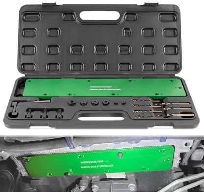 71500 Exhaust Manifold Template Removal Tool Set for Dodge 5.7L Hemi Motors, Remove Broken Exhaust Manifold Bolts Without Damage Cylinder Head