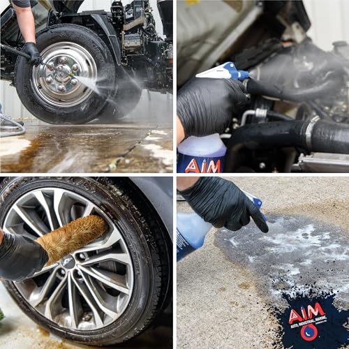 AIM Chemicals Purple Dragon Heavy Duty Degreaser – For Cars, Trucks, Equipment, and Concrete. Powerful wheel & tire cleaner for industrial use & car detailing. Compatible with wheel brush- Quart - size: 32 Fl Oz (Pack of 1)