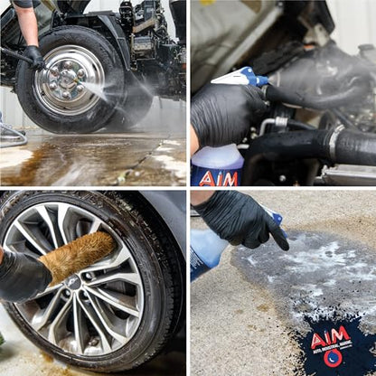 AIM Chemicals Purple Dragon Heavy Duty Degreaser – For Cars, Trucks, Equipment, and Concrete. Powerful wheel & tire cleaner for industrial use & car detailing. Compatible with wheel brush- Quart - size: 32 Fl Oz (Pack of 1)