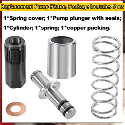 Replacement Pump Piston Pump Plunger Kit for Harbor Freight-Costco-Arcan-Matco 3 ton & 3 1/4 ton Floor Jack, Low Side Smaller of The Two Plungers