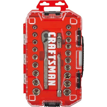 CRAFTSMAN Mechanics Tool Set, 3/8" Drive, SAE/Metric, 22 Piece (CMMT12029) - style: 3/8 Inch Set, 22 Piece