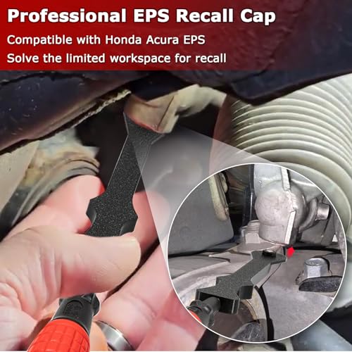 EPS Recall Cap Starter Tool Compatible with Honda Acura, 10 Minutes to Remove Steering Threaded Cap, Efficient Grease Addition, With Phillips Screwdriver and Spare Gear Kit