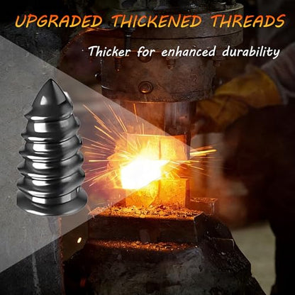 40 Pcs Vacuum Tire Repair Rubber Nail Plug Kit with 2 Sizes, Tire Patch Kit and Screwdriver, Fast Self-Service Tool for Car, Truck, Motorcycle