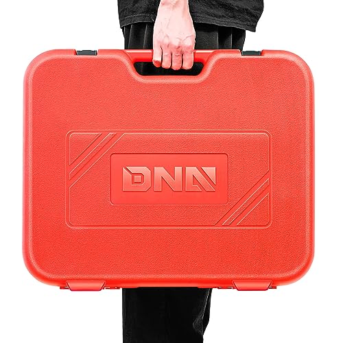 DNA MOTORING 28pcs Radiator Coolant Pressure Tester Vacuum Refill Tool Kit for Most Vehicles,with Carrying Case,Red,TOOLS-00315 - color: Red