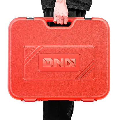 DNA MOTORING 28pcs Radiator Coolant Pressure Tester Vacuum Refill Tool Kit for Most Vehicles,with Carrying Case,Red,TOOLS-00315 - color: Red
