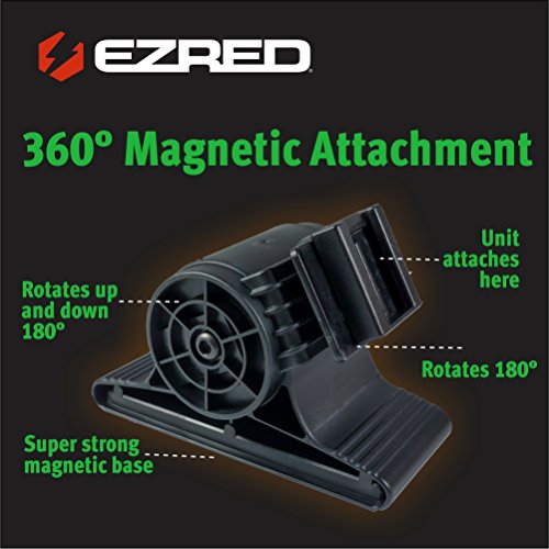 EZ RED XLM500-GR Rechargeable Magnetic Logo Work Light, Black/ Green - color: Green