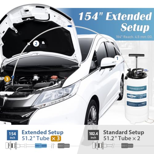 FIRSTINFO A1106USY5 15L Patented Pneumatic/Manual Oil Extractor 5 Tubes - size: 15L