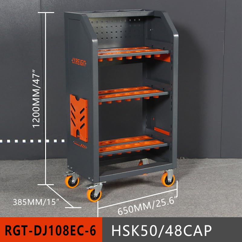 CNC Tool cart Single Side Removable CNC Tool Rack Parallel Storage Suitable for Short CNC Tool Holder CNC Trolley HSK50-96CAP - size: HSK50-96CAP