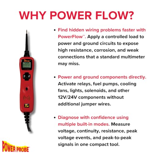 Power Probe 3 Circuit Tester with PowerFlow™ Load Testing (PP3PFRED)