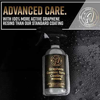 Adam's Polishes Advanced Graphene Ceramic Spray Coating - 18+ Months Sprayable Graphene Oxide Ceramic Coating for Cars, Boats, RV's & Motorcycle | Adds Extreme Gloss, Depth, Shine & Protection - style: Advanced 12oz
