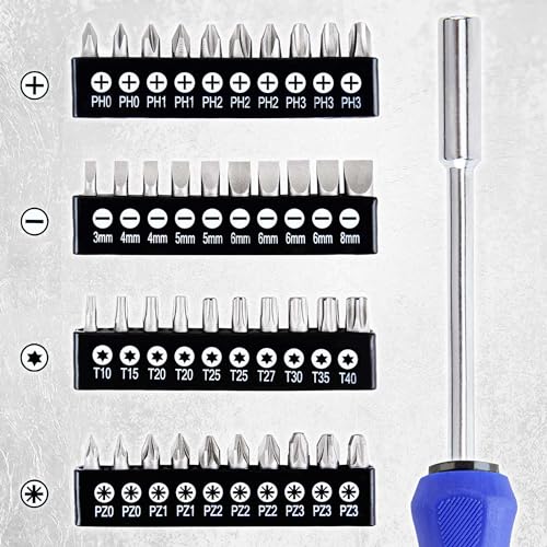 CARTMAN 59-in-1 Precision Screwdriver Tool Set Magnetic Repair Storage Box | Precision screwdriver set with magnetizer for computers, office tools, small machinery, electronics, and micro screw repairs. - style: 59 Piece