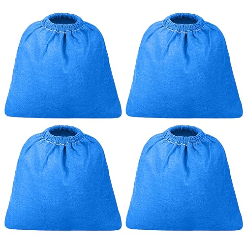 4 Pack VRC5 Cloth Filter for Vacmaster 1.5 to 3.2 Gallon Wet/Dry Vacuums, Craftsman 2&2-1/2 Gal. Shop Vac 916949, 9-16949, Also fit for Armor All AA155 AA256 AA255 2.5 Gallon, MICROLINED - style: 4 Packs shop vac filters
