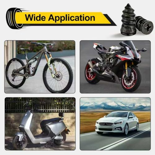 60Pcs Tire Repair Screws, 1-Second Quick Tire Puncture Repair, 2026 New Self-Service Screw in Tire Plugs for Car, Truck, Motorcycle, Tractor Tire Plug Kit, 2 Size & Screwdriver Included