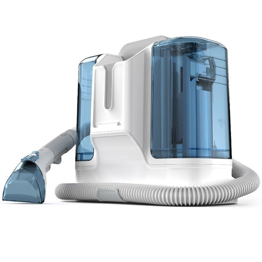 Carpet Cleaner Machine Upholstery - 450W Shampooer Couch Cleaning Portable Vacuum Rug Sofa Car Seat Fabric Mattress Pet Spot Extractor for Furniture Water Hand Held Scrubber Small Deep Washer