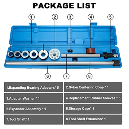Universal Cam Bearing Removal and Installation Tool Set Camshaft Bearing Ranging from 1.125" to 2.690" for Most Domestic and Import Vehicle Trucks