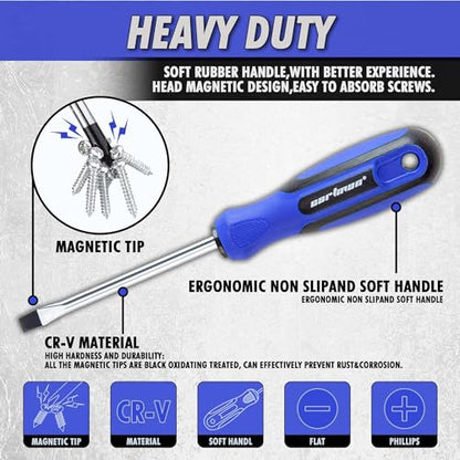 CARTMAN 59-in-1 Precision Screwdriver Tool Set Magnetic Repair Storage Box | Precision screwdriver set with magnetizer for computers, office tools, small machinery, electronics, and micro screw repairs. - style: 59 Piece