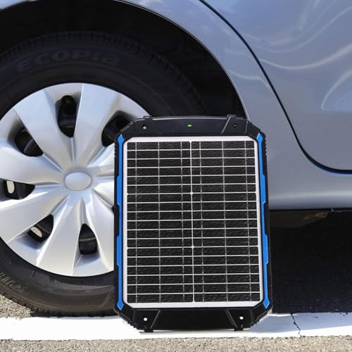 SUNER POWER 25W 12V Solar Battery Charger & Maintainer PRO, Built-in Smart MPPT Controller, Waterproof 12 Volt 25 Watt Solar Panel Trickle Charger for Car Marine RV Trailer Boat Automotive