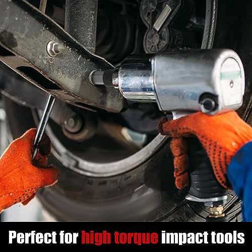 Hex Impact Bit Socket Set, 32-Piece Allen Socket Set SAE and Metric 1/4" 3/8" 1/2" Drives, S2 Alloy Steel and CR-V Bit Sockets